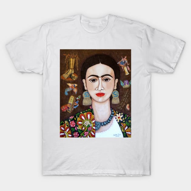 Frida thoughts T-Shirt by madalenalobaotello